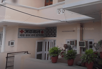 An image showing entrance of Dr Aggarwal ENT Hospital in Karnal