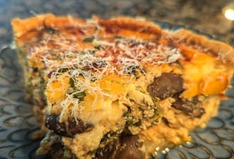 Delicious Mushroom Quiche!