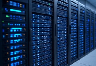 a server rack with many different types of servers