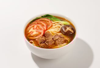 Hot Halal Beef Noodle Bowl with Broth – Kol Noodle NYC