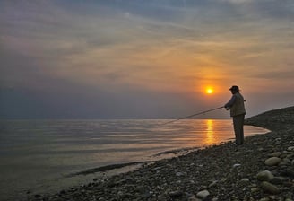 Lake fishing for Himalayan Golden Mahseer