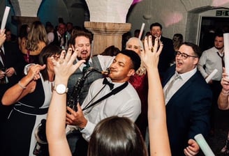 Saxophonist Wedding Party Lights Sax Player DJ Ibiza