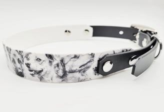 Halsband Biothane mit Print