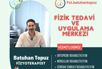 Kahramanmaraş’ta manuel terapi sunan Fizyoterapist Batuhan Topuz.