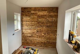 wooden wall installed by keystone property care