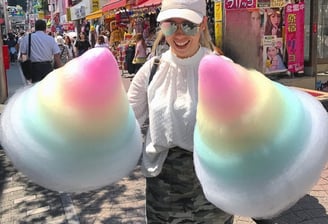Biggest Cotton Candy at Takeshita Street