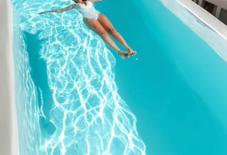 Tourists enjoying rented Croatian villa with pool
