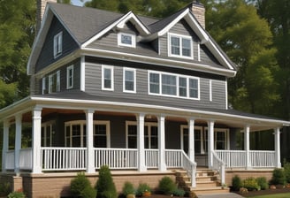 Wooden siding panels are arranged vertically in three distinct colors: green, white, and red. The texture of the wood is visible, with shadow patterns adding depth and contrast.