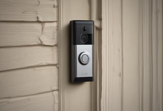 a video doorbell mounted to the side of a wall