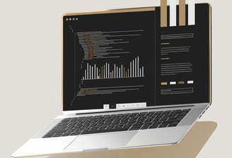 a laptop generating a profesional web