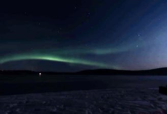 Polarlichter über Äkäslompolo