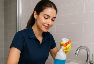 bathroom cleaning