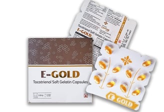 E-Gold Softgel Capsules – Enriched with Tocotrienol, purest form of vit e for powerful antioxidant.