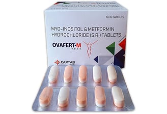 MYO-Inositol and Metformin Hydrochloride Sustained Release Tablets, Ovafert-M Tablets, parsak labs.