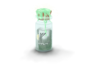 Botella de intencion magica