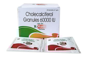 X-Roll Cholecalciferol 60,000 IU Granules – High-strength Vitamin D3 for bone health, immunity boost