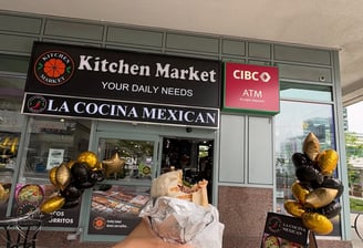 La Cocina Mexican store-front at Toronto Harbourfront. Located Inside Kitchen Market.