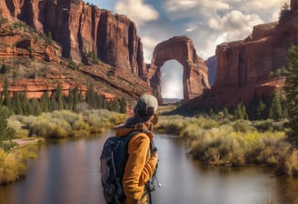 a man riding a skateboard down a street next to tall buildings