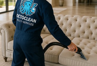 Nettoyage canapé tissu à La Ferté-Alais – OctoClean Multi-Services