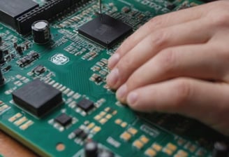 Smart industrial automation with sensors, data processing, and connectivity.