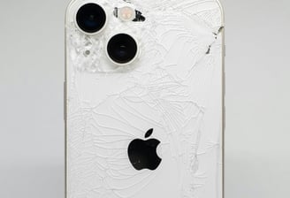 Shattered Back glass Phone