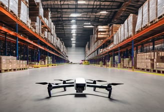 invenco-ai drone in warehouse autonomus inventory management