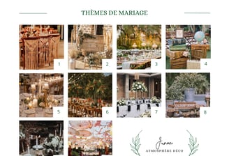 Les différents thèmes pour un mariage