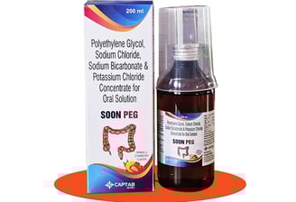 Soon Peg – Polyethylene Glycol, and more formula for effective bowel cleansing & digestive health.