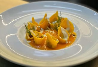 Tortelli ripieni con carne di Piccione