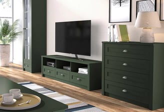 meuble télé parma vert 