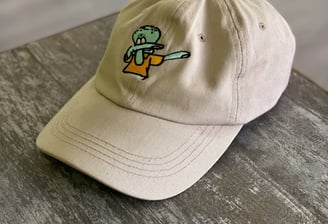 Customized cap with a cartoon character 
