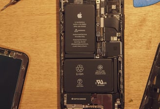 Phone Battery with tools