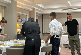 Wedding preparations with suppliers on a wedding organized by Francesco Margaretini Travels 