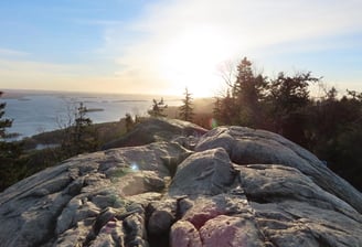 ein Berg aus Granit