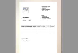 Invoice template German Editable pdf