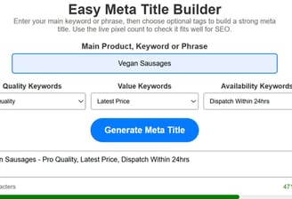 Easy Meta Title Generator