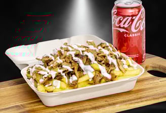 a container of food with a can of coca cola cola cola cola cola cola cola