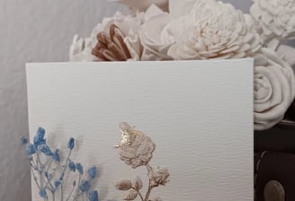 a greeting card with a butterfly on it