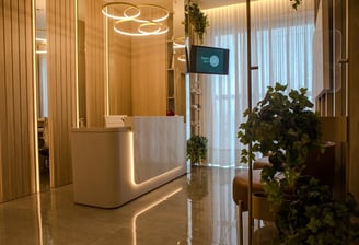 Imagem da sala de recepção do consultório de Lajeado.