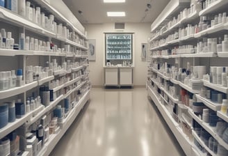 A collection of skincare products labeled 'Pharmaceris A' is arranged neatly on a white surface against a plain background. The products include bottles and tubes designed for moisturizing and sensitive skin care.