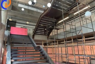 escada construção estrutura metálica