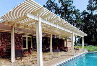 Pergola wood grain