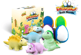 surprise gift of bath bombs for 3, 4 and 5 year olds
