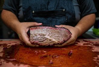 chef holding BBQ for BBQ tour