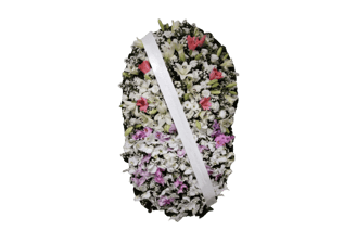 imagem mostra coroa de flores da consolare são paulo