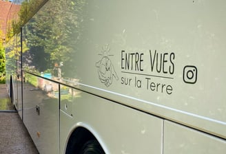 a bus parked on the side of a road