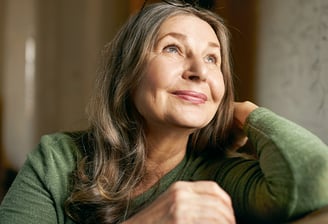 Senhora com menopausa