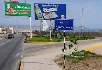 Ingreso a playa Punta Rocas