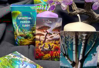spiritual forest tarot, tarot card deck, card deck, tarot cards, tarot reading