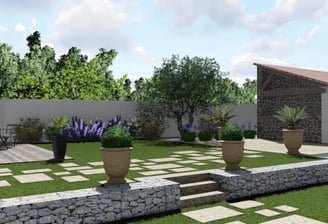 Simulation 3D d’un aménagement extérieur personnalisé